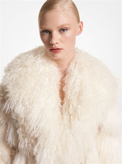 michael kors mongolian coat|Mongolian Shearling Coat .